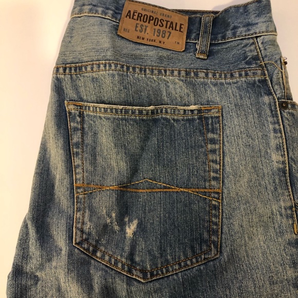 Aeropostale Mens ‘ripped’ Jeans. Size 33W 34L. - Picture 2 of 3
